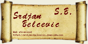 Srđan Belčević vizit kartica
